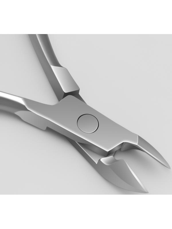 Кусачки маникюрные для кутикулы «Premium», двойная пружина, 10 см, длина лезвия - 8 мм, на блистере, цвет серебристый