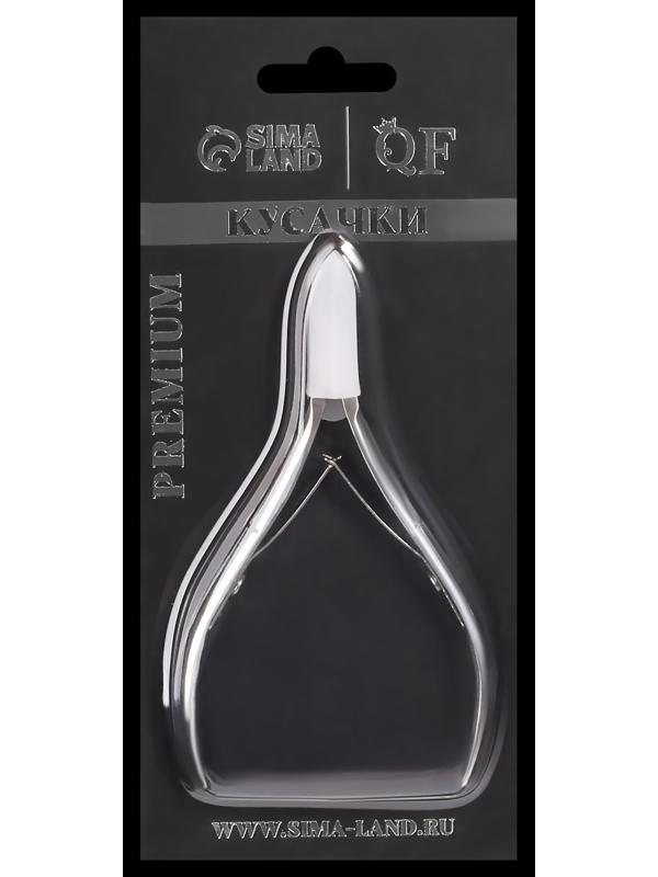 Кусачки маникюрные для кутикулы «Premium», двойная пружина, 10 см, длина лезвия - 8 мм, на блистере, цвет серебристый