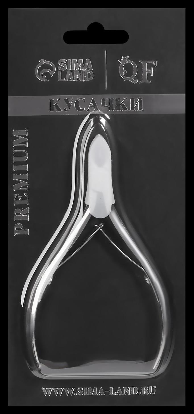 Кусачки маникюрные для кутикулы «Premium», двойная пружина, 10,6 см, длина лезвия - 6 мм, на блистере, цвет серебристый