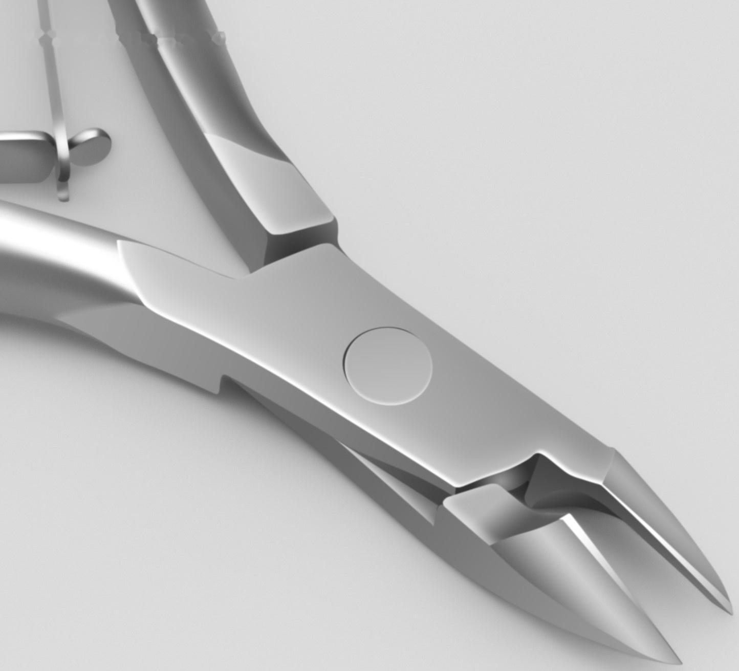 Кусачки маникюрные для кутикулы «Premium», двойная пружина, 10,6 см, длина лезвия - 6 мм, на блистере, цвет серебристый