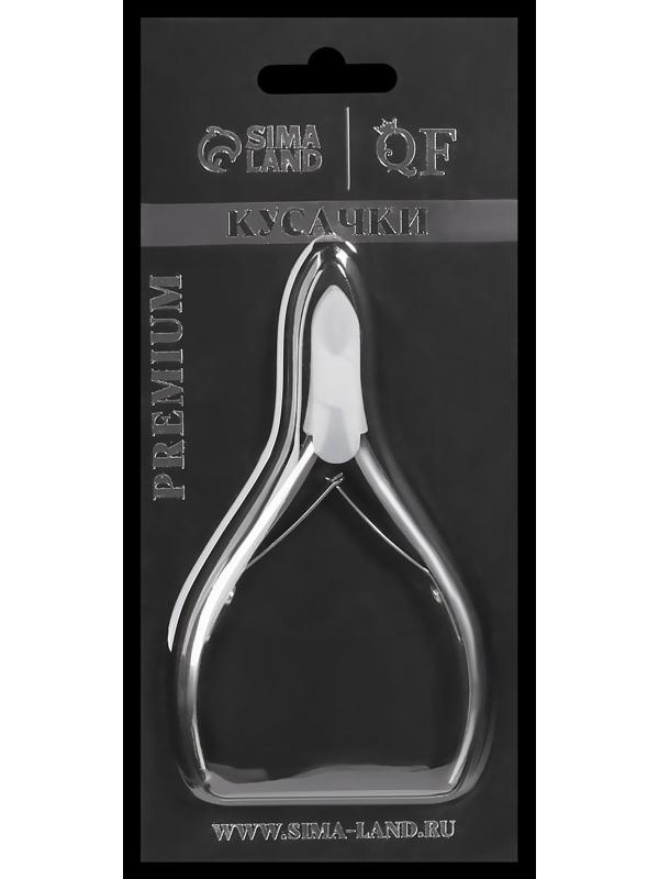 Кусачки маникюрные для кутикулы «Premium», двойная пружина, 10,6 см, длина лезвия - 6 мм, на блистере, цвет серебристый