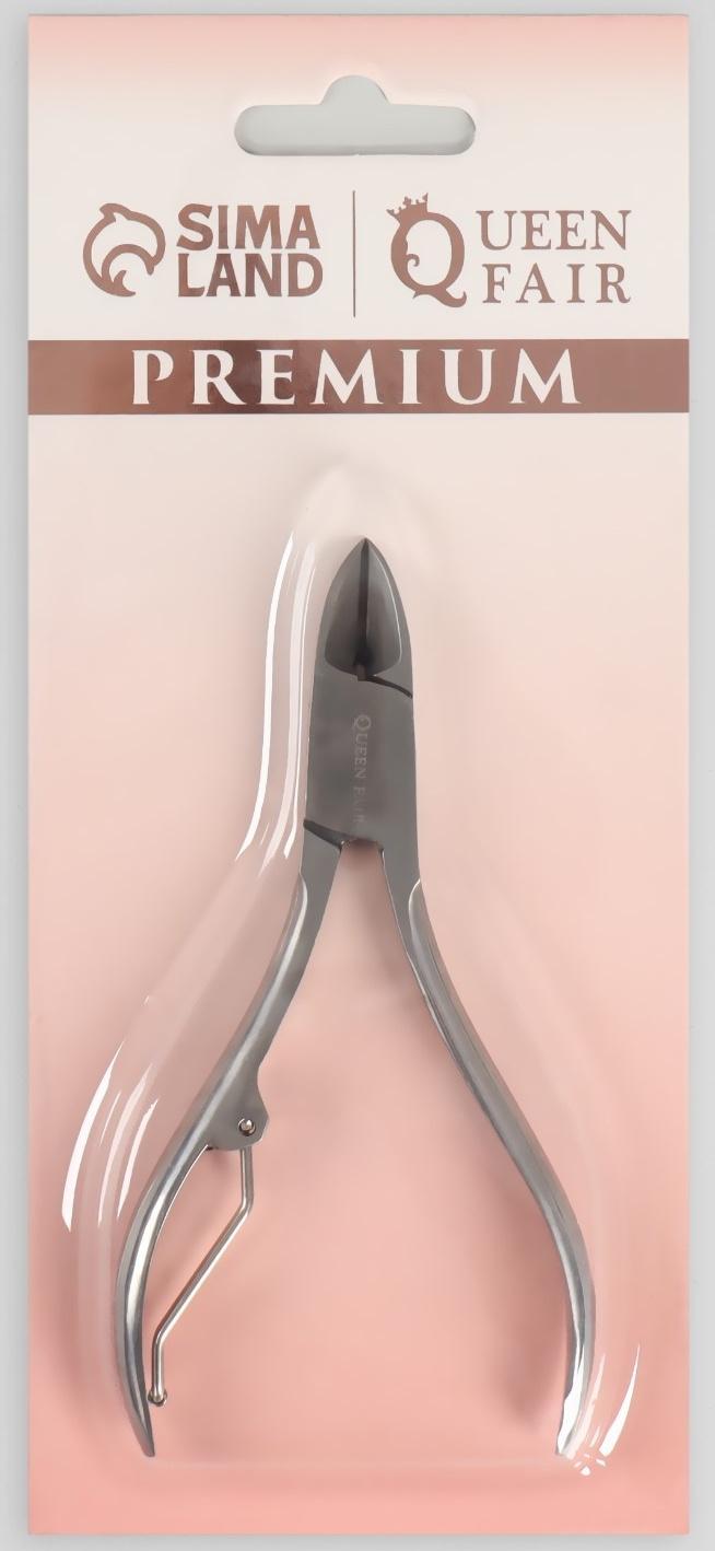 Кусачки педикюрные «Premium», 10,6 см, длина лезвия - 14 мм, на блистере, цвет серебристый
