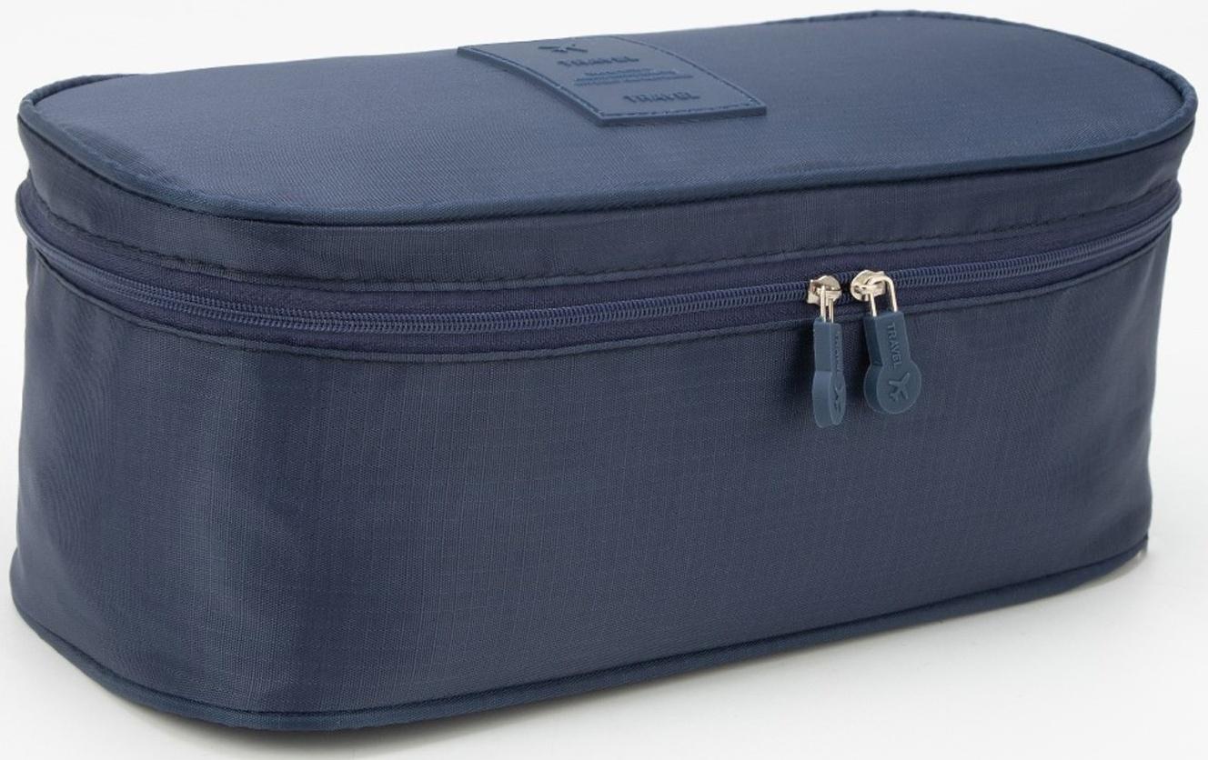 Косметичка на молнии, цвет синий