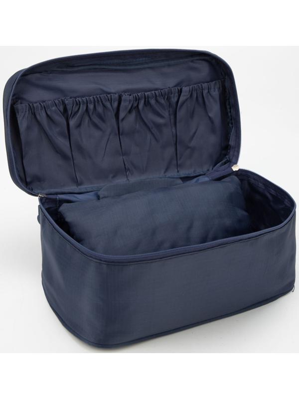Косметичка на молнии, цвет синий