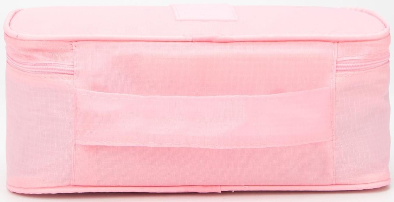 Косметичка на молнии, цвет розовый