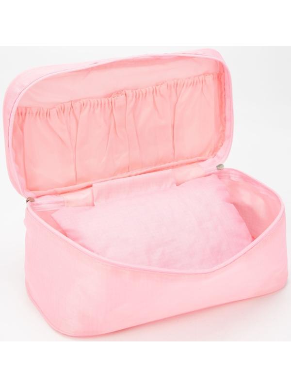 Косметичка на молнии, цвет розовый