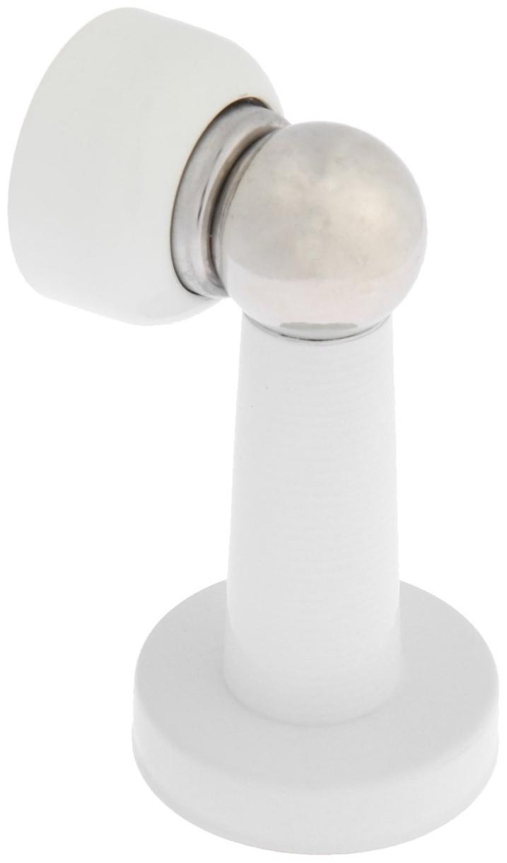 Упор дверной магнитный LOCKLAND, цвет белый