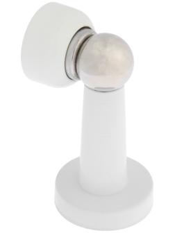 Упор дверной магнитный LOCKLAND, цвет белый