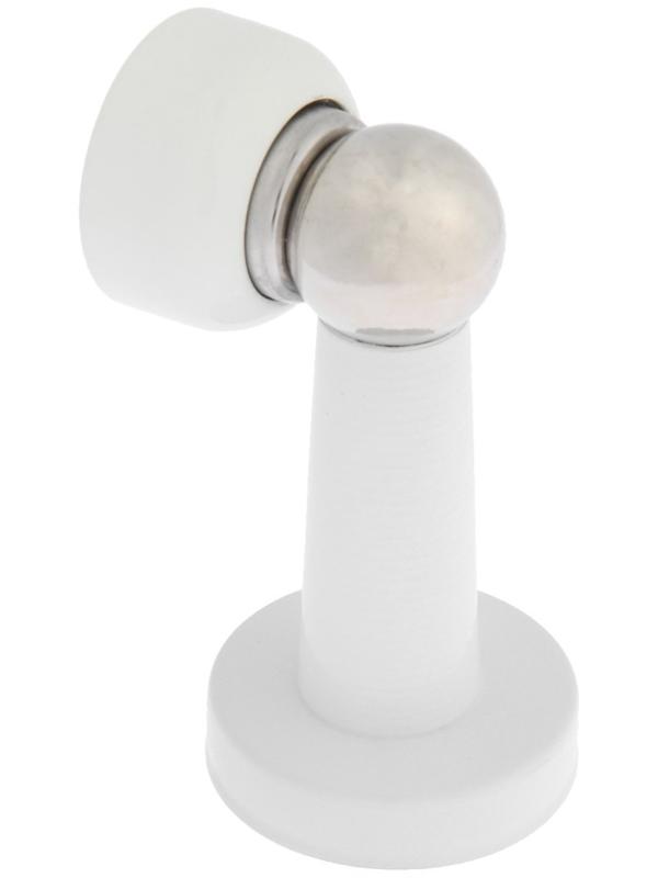 Упор дверной магнитный LOCKLAND, цвет белый