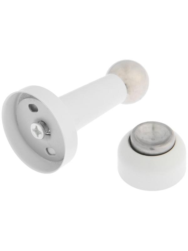 Упор дверной магнитный LOCKLAND, цвет белый