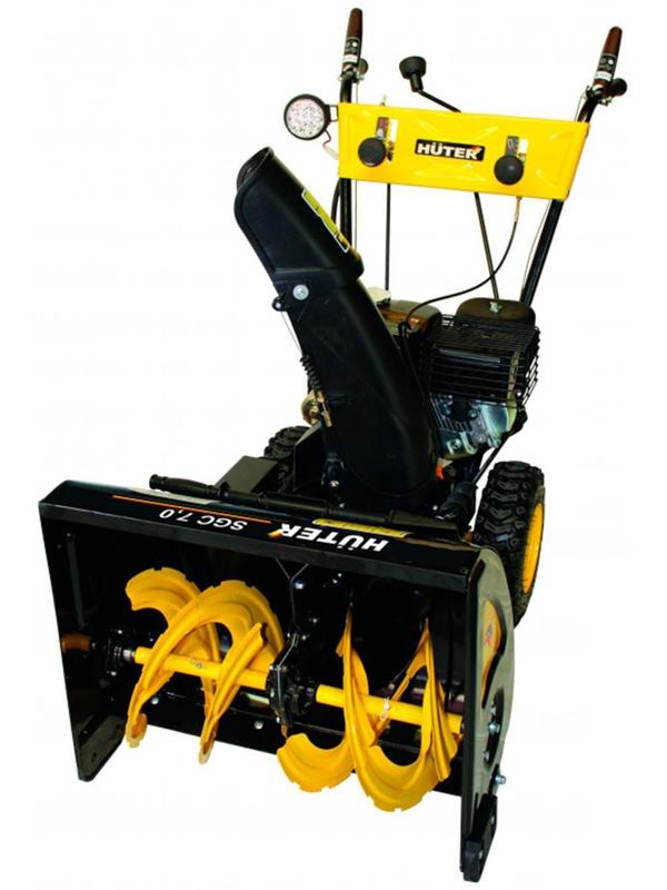 Снегоуборщик Huter SGC 7.0, 7 л.с., самоходный, ск. 5/2, шир./выс. 56/54 см, аккумулятор