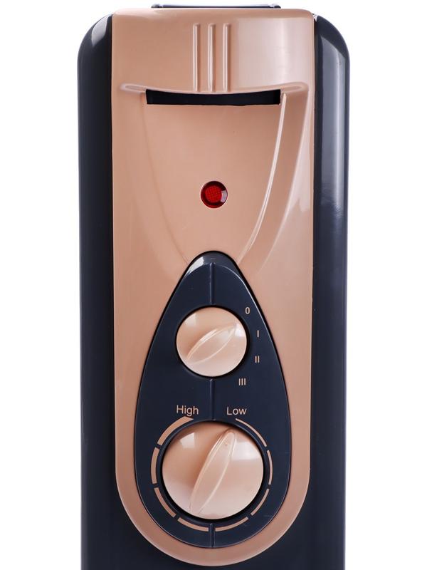 Обогреватель ENGY EN-2409 Loft, масляный, напольный, 2000 Вт, 20 м², черный