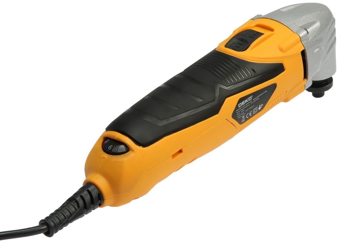 Реноватор Deko DKOT500, 500 Вт, 11000-23000 кол/мин, STARLOCK + набор 9 предметов