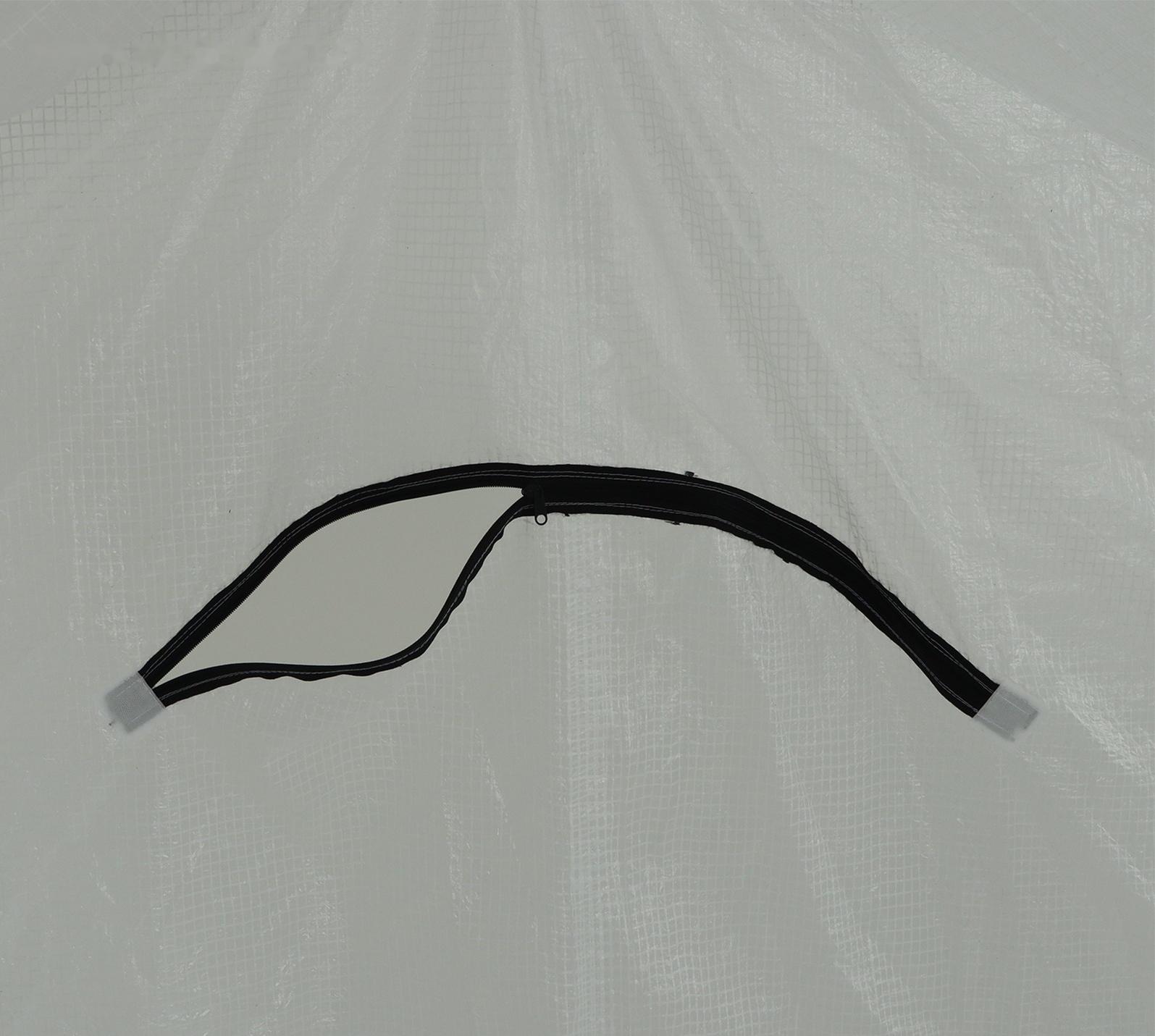 Теплица с оцинкованным каркасом, армированная плёнка, 2.5 × 2.45 × 2.1 м, с дверью и форточкой, профиль 25 × 25 мм