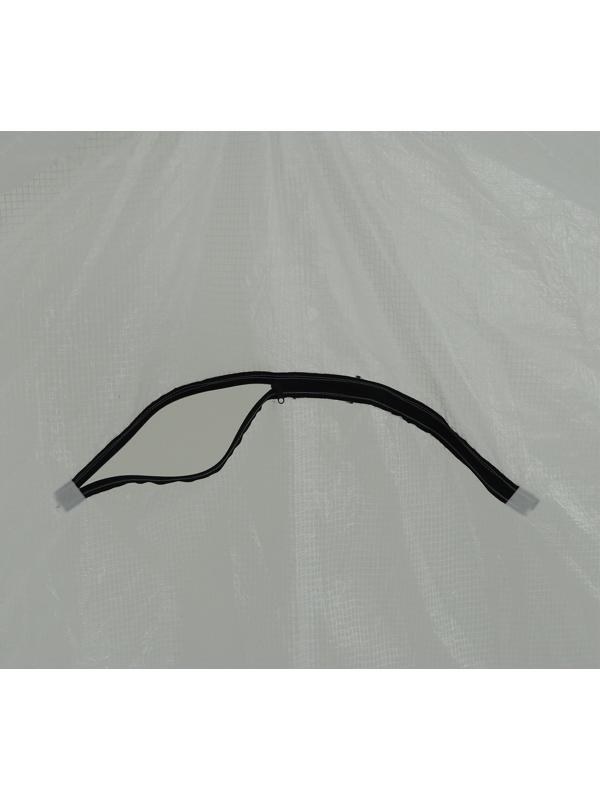 Теплица с оцинкованным каркасом, армированная плёнка, 2.5 × 2.45 × 2.1 м, с дверью и форточкой, профиль 25 × 25 мм