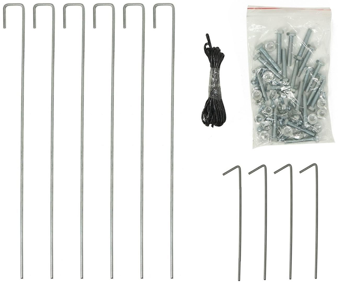 Теплица с оцинкованным каркасом, армированная плёнка, 3.7 × 2.45 × 2.1 м, с дверью и форточкой, профиль 25 × 25 мм