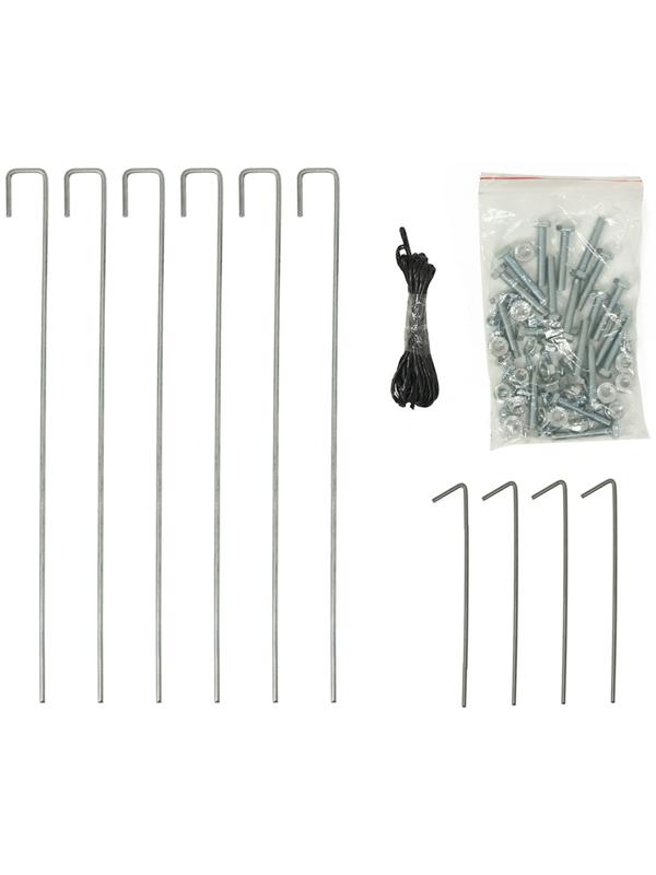 Теплица с оцинкованным каркасом, армированная плёнка, 3.7 × 2.45 × 2.1 м, с дверью и форточкой, профиль 25 × 25 мм