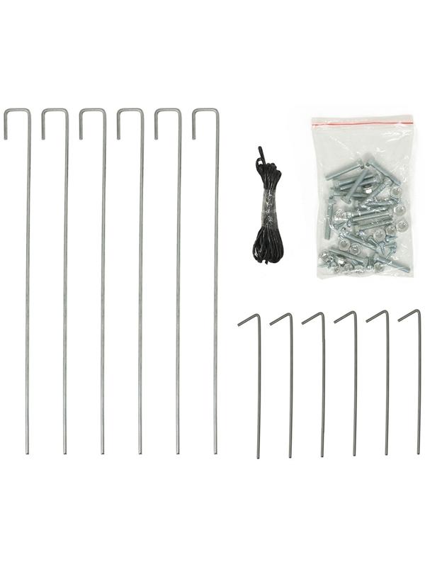 Теплица с оцинкованным каркасом, армированная плёнка, 4.9 × 2.45 × 2.1 м, с дверью и форточкой, профиль 25 × 25 мм