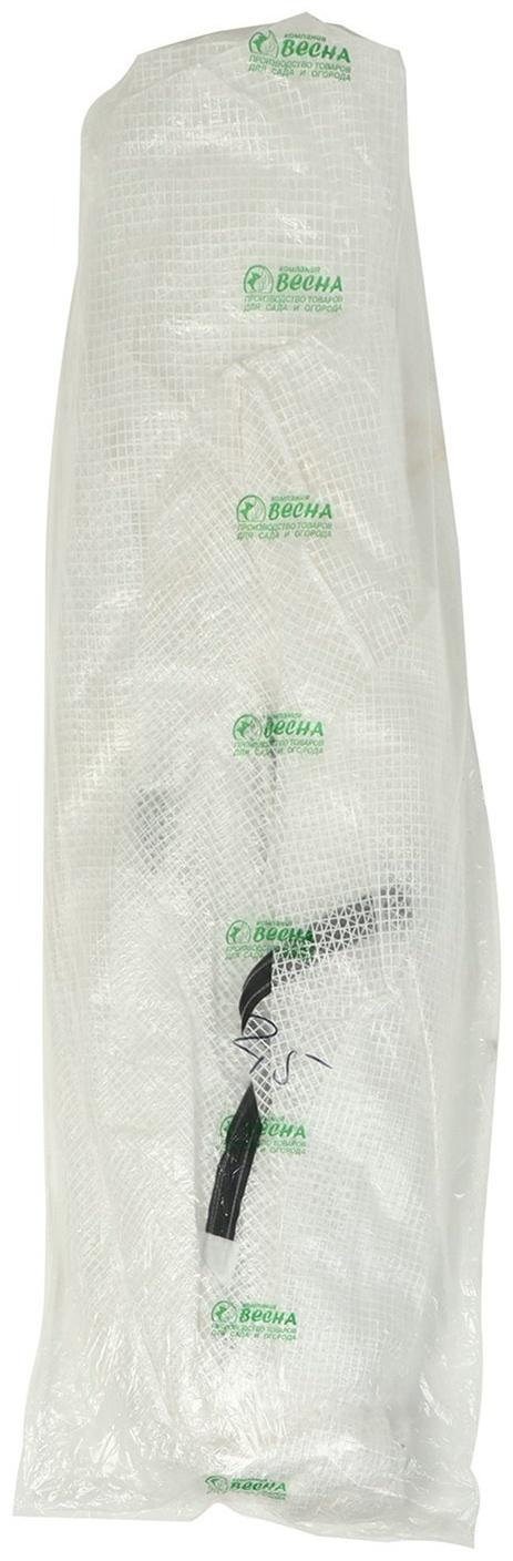 Теплица с оцинкованным каркасом, 6.1 × 2.45 × 2.1 м, садовая, с дверью и форточкой, профиль 25 × 25 мм, армированная плёнка