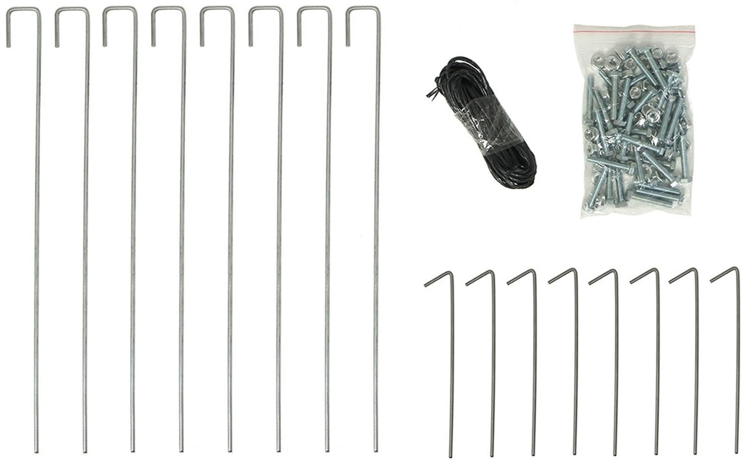 Теплица с оцинкованным каркасом, 6.1 × 2.45 × 2.1 м, садовая, с дверью и форточкой, профиль 25 × 25 мм, армированная плёнка