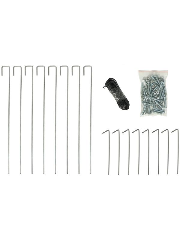 Теплица с оцинкованным каркасом, 6.1 × 2.45 × 2.1 м, садовая, с дверью и форточкой, профиль 25 × 25 мм, армированная плёнка