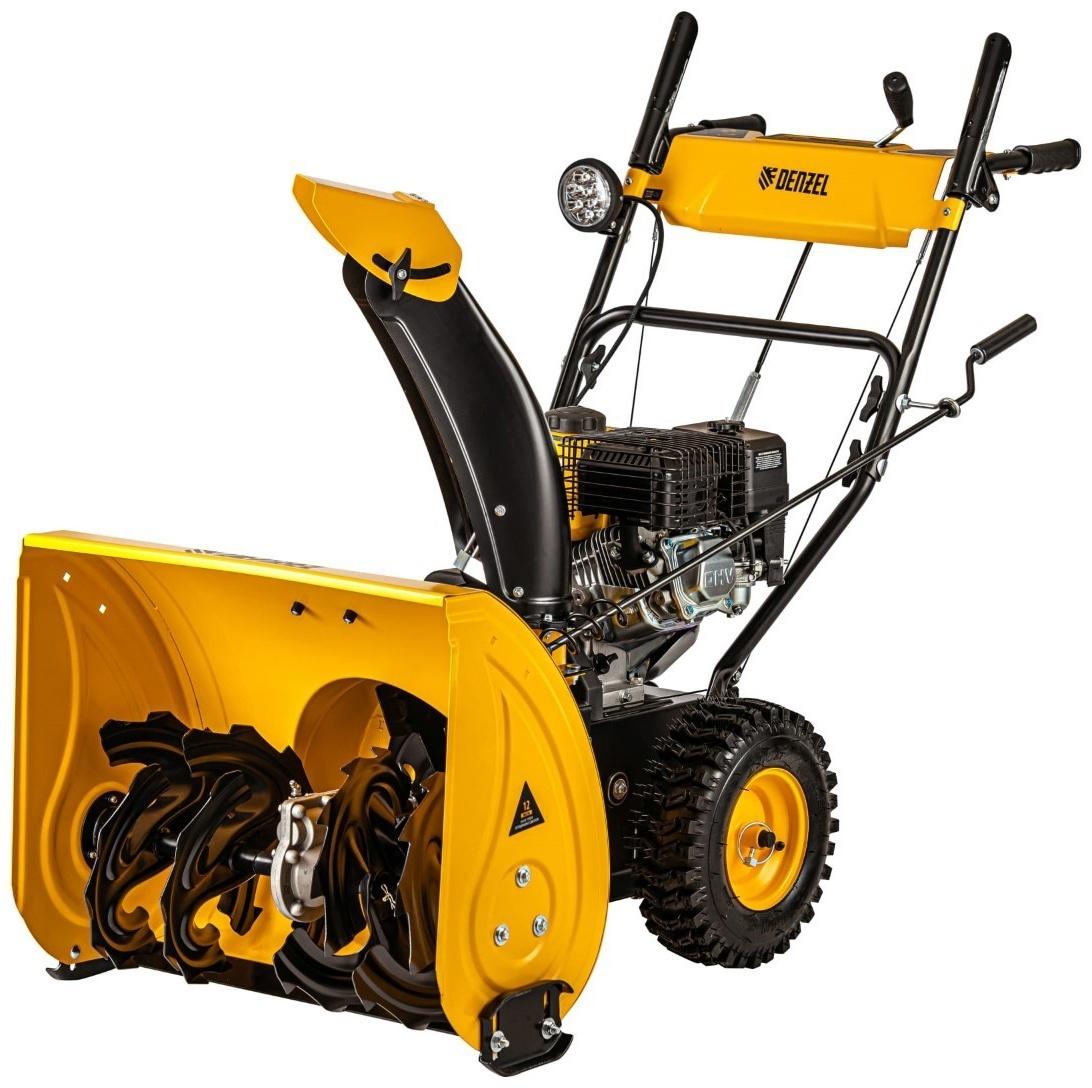 Снегоуборщик Denzel SBM 610, 212cc, 4Т, 7 л.с., 5200 Вт, скорости 4/2, ручной старт, фара
