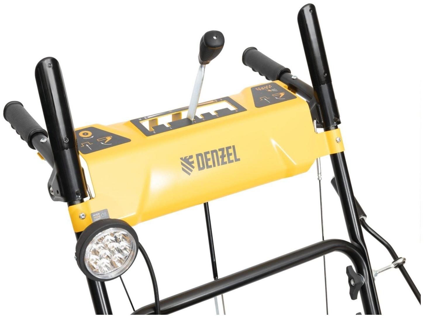 Снегоуборщик Denzel SBM 610, 212cc, 4Т, 7 л.с., 5200 Вт, скорости 4/2, ручной старт, фара
