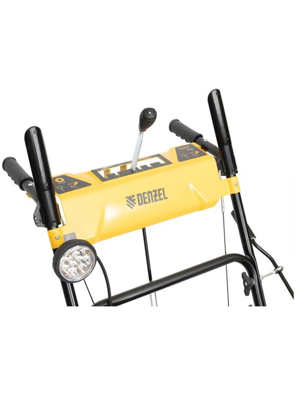 Снегоуборщик Denzel SBM 610, 212cc, 4Т, 7 л.с., 5200 Вт, скорости 4/2, ручной старт, фара