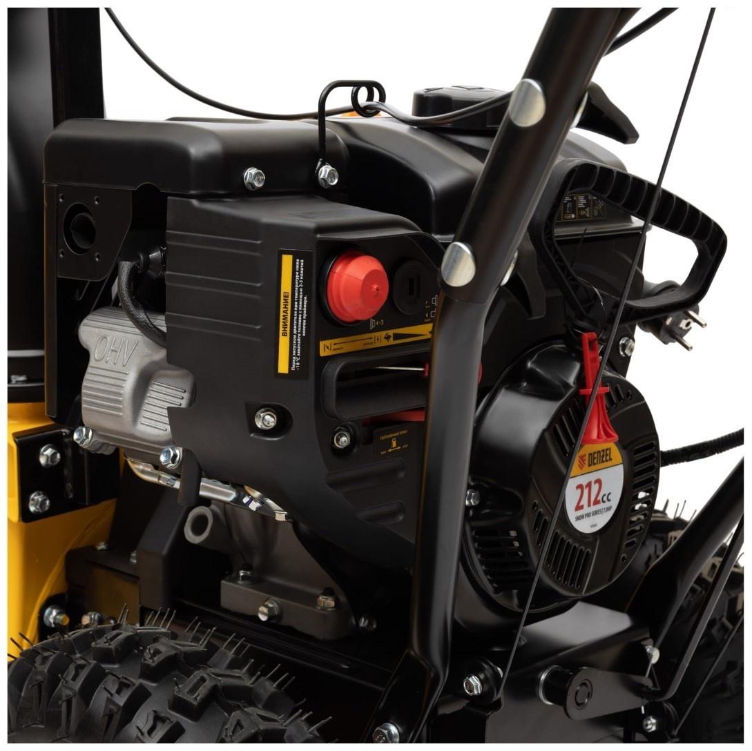 Снегоуборщик Denzel SBM 610S PRO, 4Т, 7 л.с., скорости 6/2, эл.старт, фара, обогрев ручек