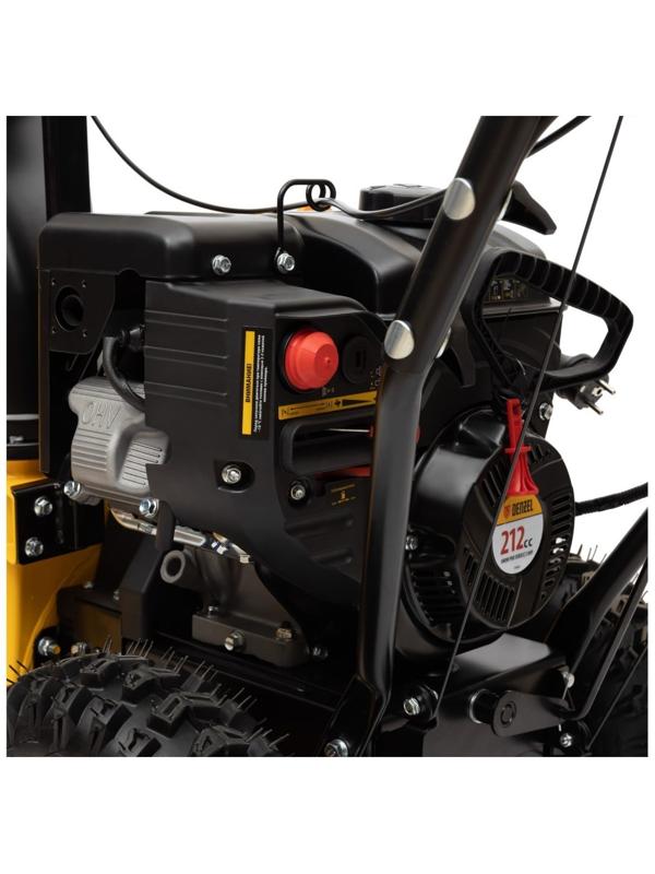 Снегоуборщик Denzel SBM 610S PRO, 4Т, 7 л.с., скорости 6/2, эл.старт, фара, обогрев ручек