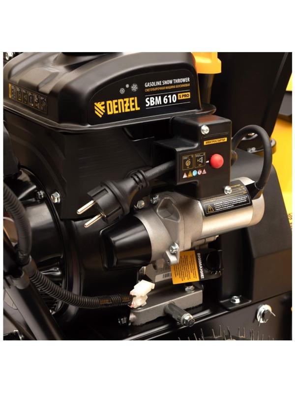 Снегоуборщик Denzel SBM 610S PRO, 4Т, 7 л.с., скорости 6/2, эл.старт, фара, обогрев ручек