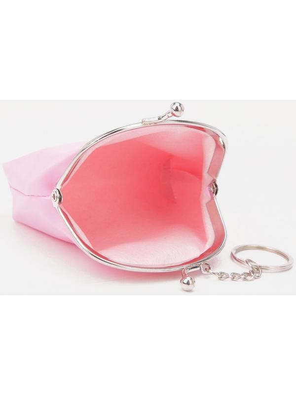 Кошелёк на фермуаре, цвет розовый