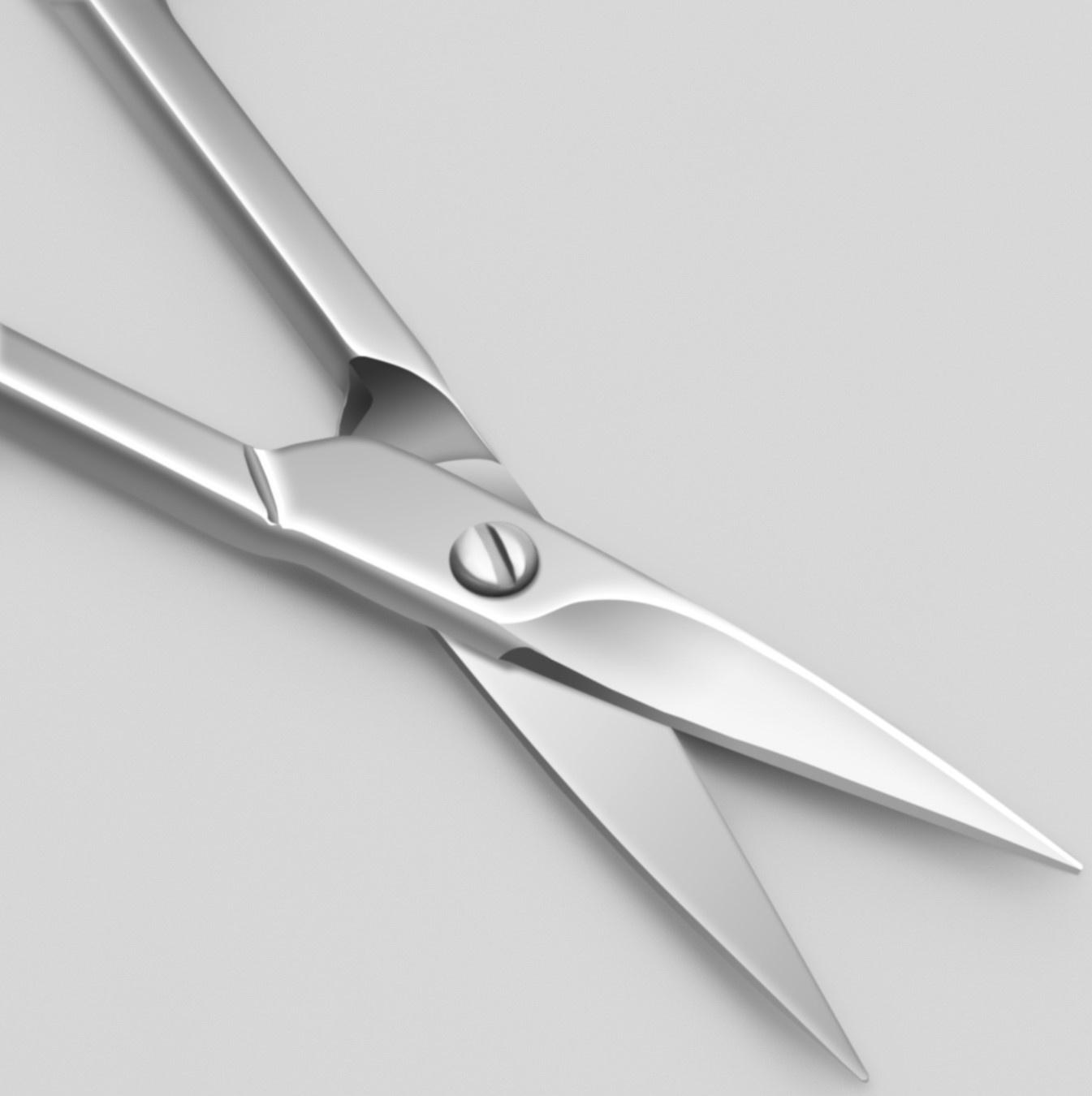 Ножницы маникюрные «Premium», прямые, широкие, 9,5 см, на блистере, цвет серебристый