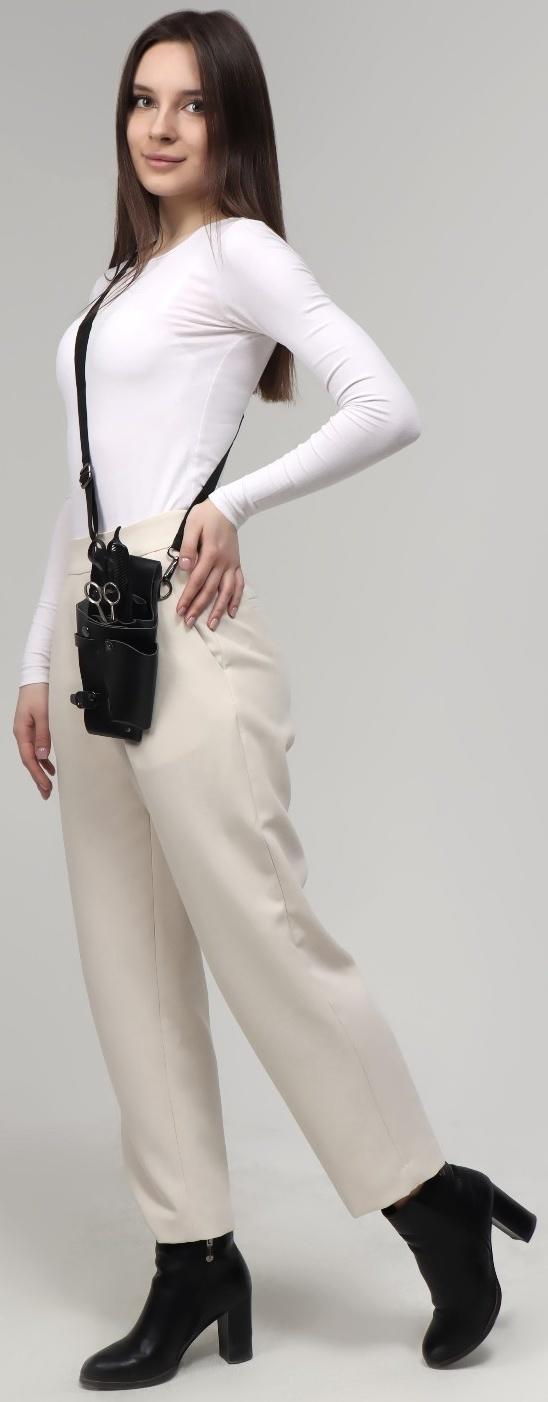 Сумка для мастера, 23 × 12 см, длина ремня 119 см, цвет чёрный