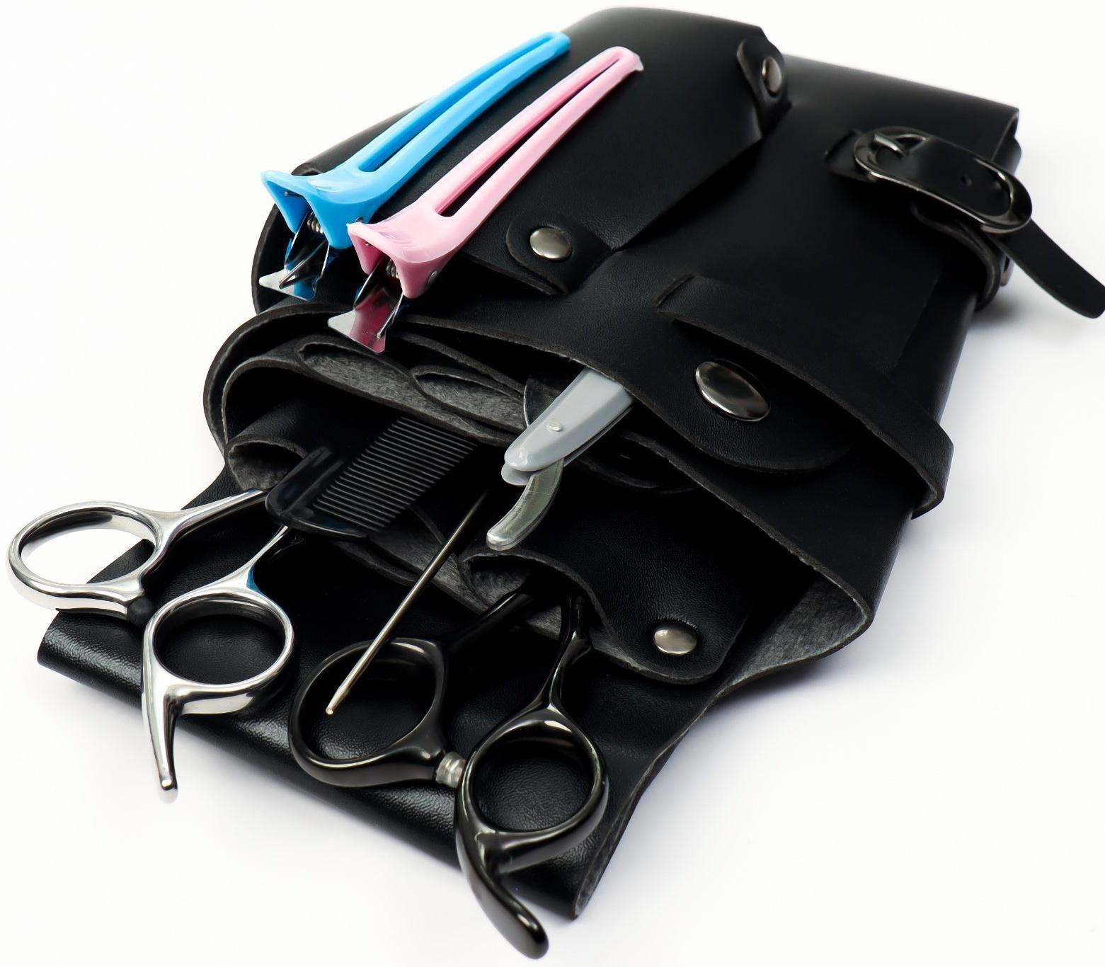 Сумка для мастера, 23 × 12 см, длина ремня 119 см, цвет чёрный