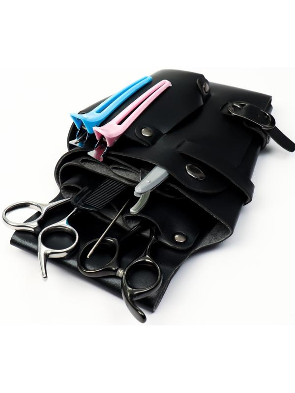 Сумка для мастера, 23 × 12 см, длина ремня 119 см, цвет чёрный