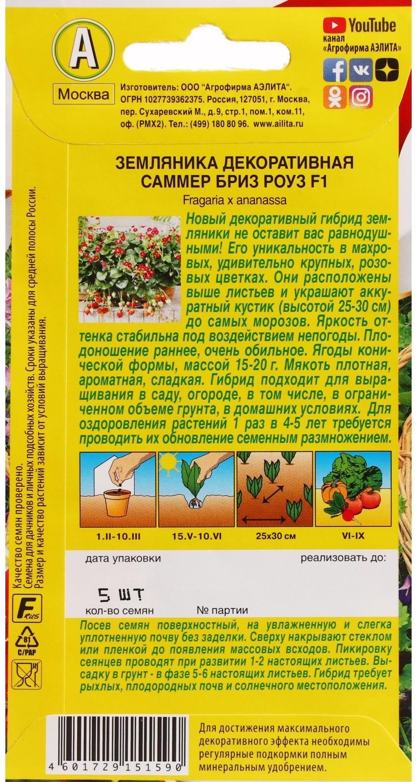 Семена Земляника 