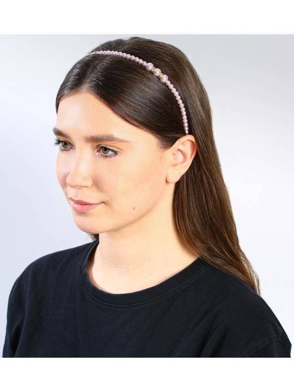 Ободок для волос жемчужный 
