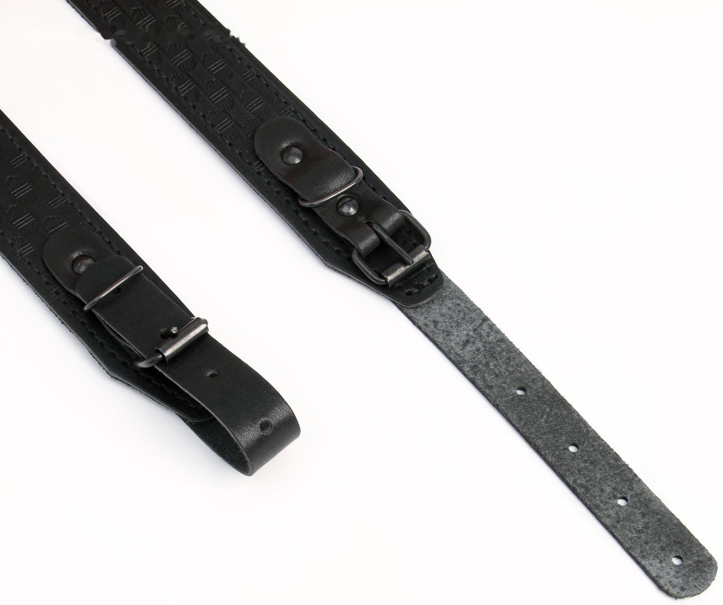 Ремень погонный, кожа, черный