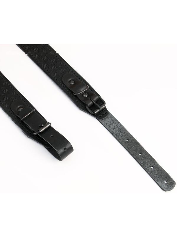 Ремень погонный, кожа, черный