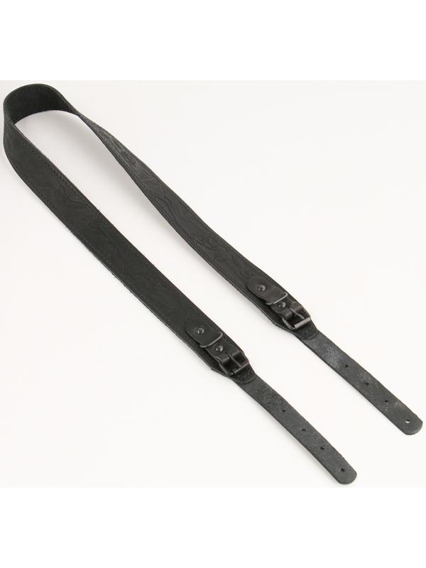 Ремень погонный, кожа, черный