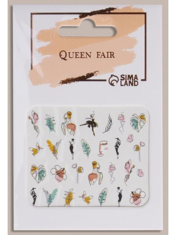 Слайдер - дизайн для ногтей «Нежный образ», фасовка 6 шт, разноцветные