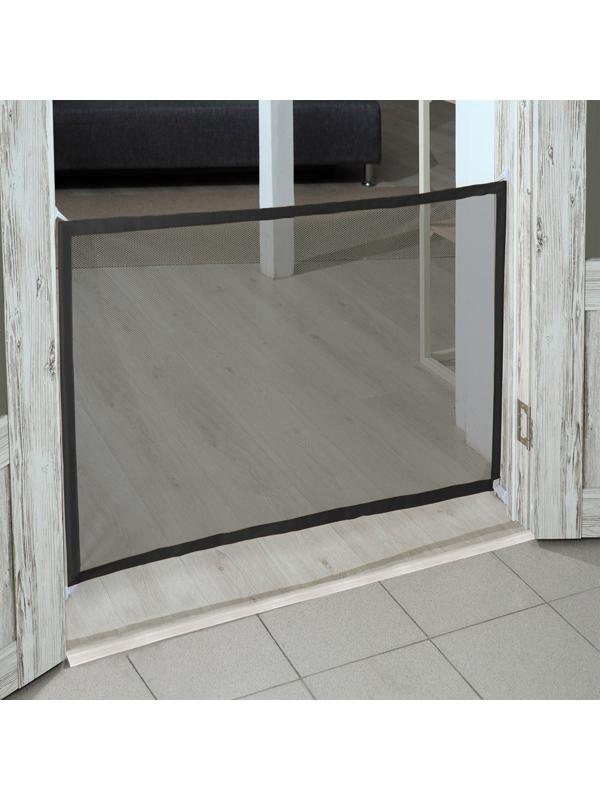 Барьер-сетка для животных на проёмы, 187 х 74 см, чёрный