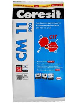Клей для плитки Ceresit СМ11 Pro (С1), 5кг