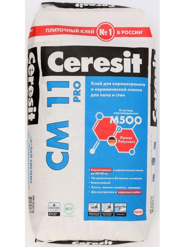 Клей для плитки Ceresit СМ11 Pro (С1), 25кг