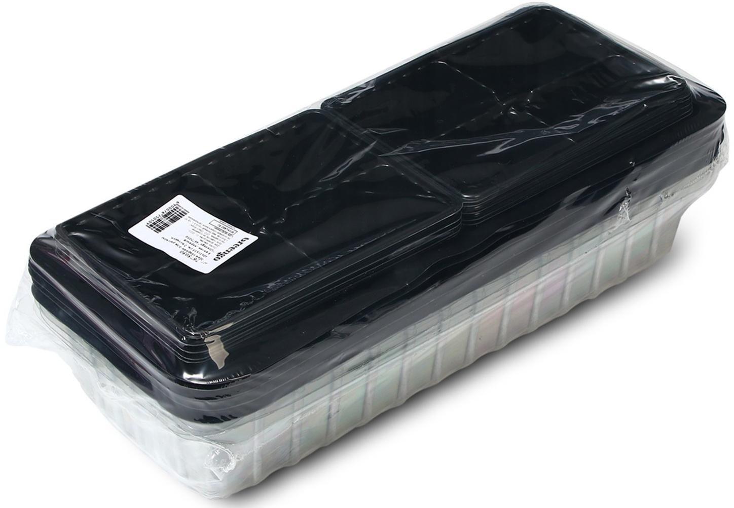 Мини-парник для рассады, 40 × 16 × 13 см, 2 вставки, 8 ячеек, зелёный, Greengo