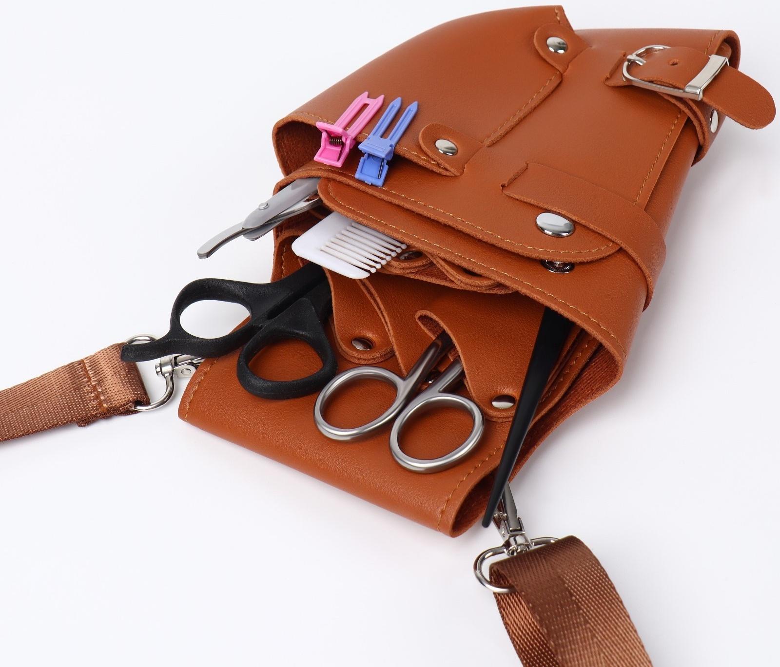 Сумка для мастера, 23 × 13,7 см, длина ремня 117 см, цвет коричневый