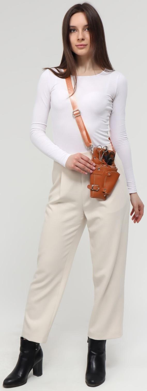 Сумка для мастера, 23 × 13,7 см, длина ремня 117 см, цвет коричневый