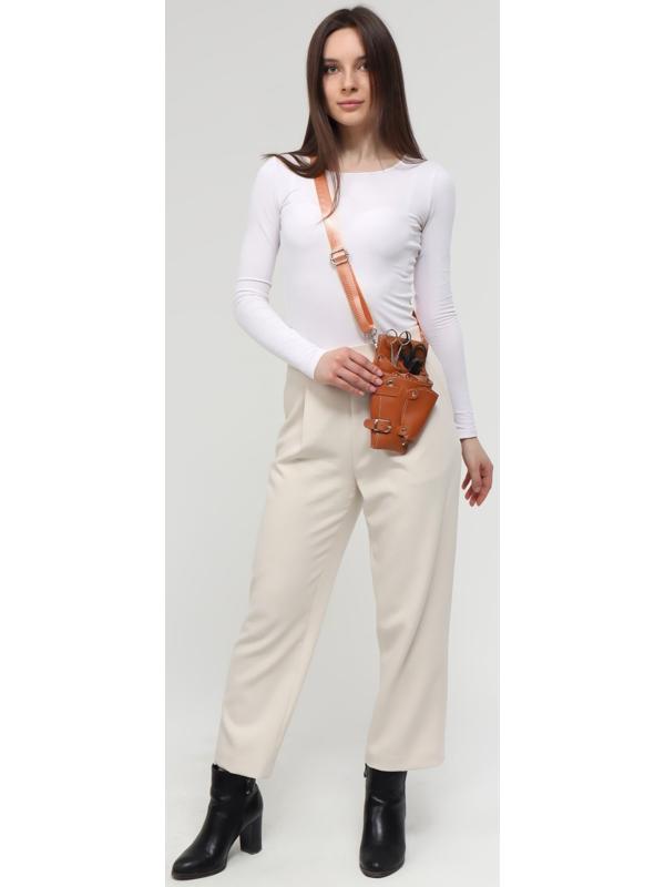 Сумка для мастера, 23 × 13,7 см, длина ремня 117 см, цвет коричневый