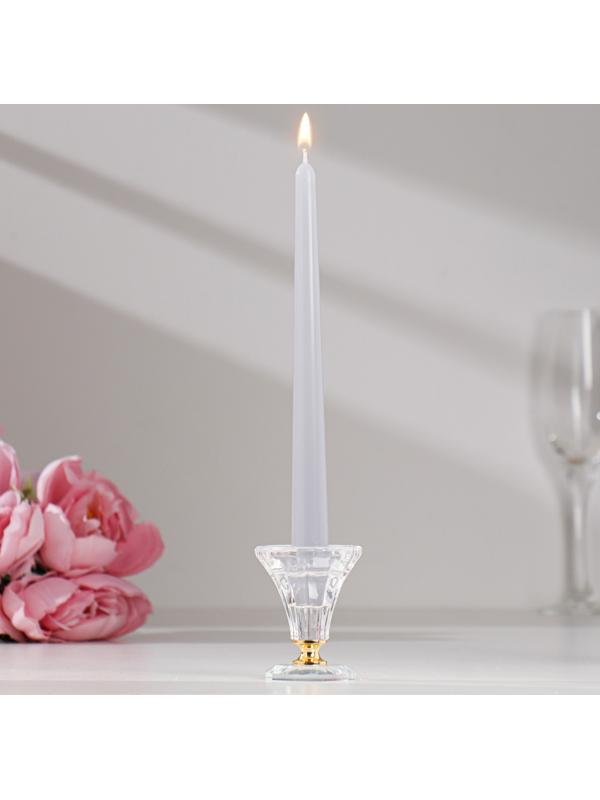 Набор свечей античных, 2,3х 24,5 см, 5 ч, 55 г, 4 штуки, серая